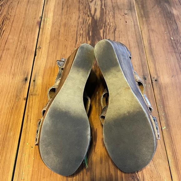 Bed Stu Olinda Black Distressed Wedges 10 - Picture 4 of 4